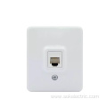 1Gang TEL Outlet Surface Mounted IP20 socket outlet